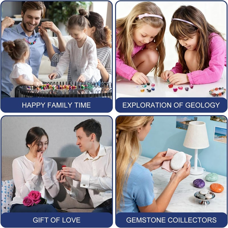 Fistone Rock Tumbler Kit - Noise-Reducing Rock Polisher for Kids & Adults | 5-Day Timer | Great STEM Gift for Young Rock Collectors & Geology Enthusiasts - Image 5